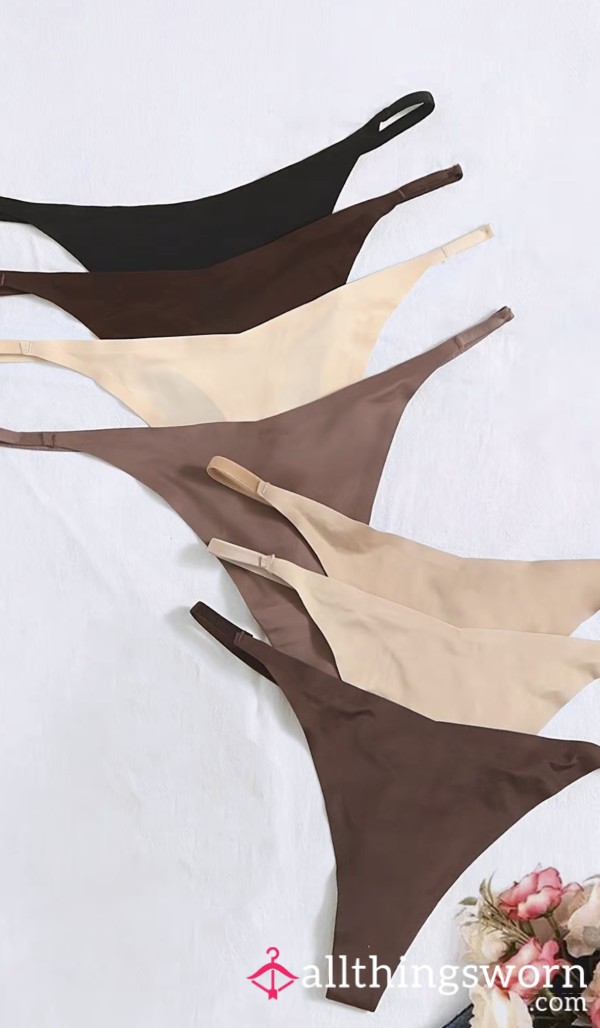 Nude Colour Thong WORN
