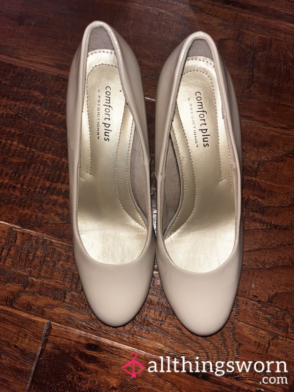Nude Comfort Plus Heels With Plenty Of Real Wear
