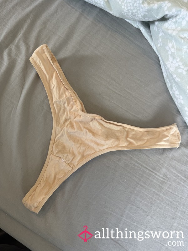 Nude Cotton Thong