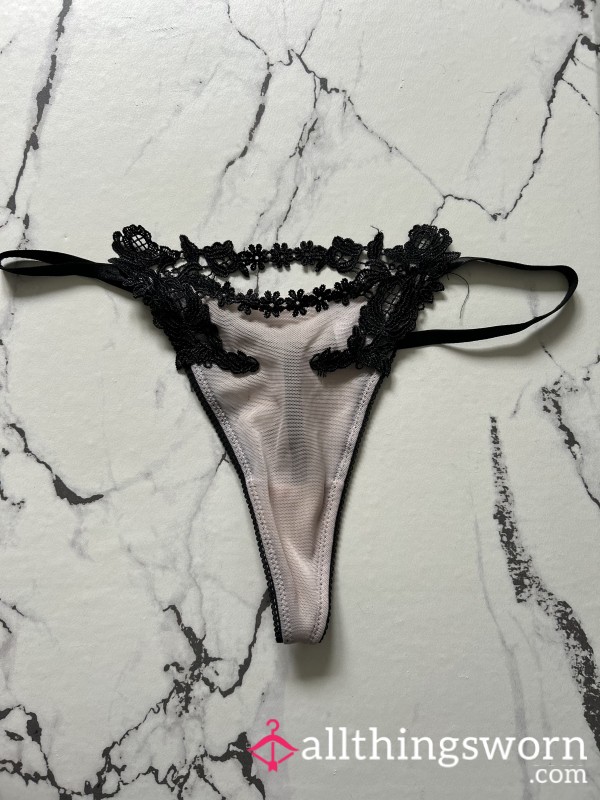 Nude Flor*l Thong
