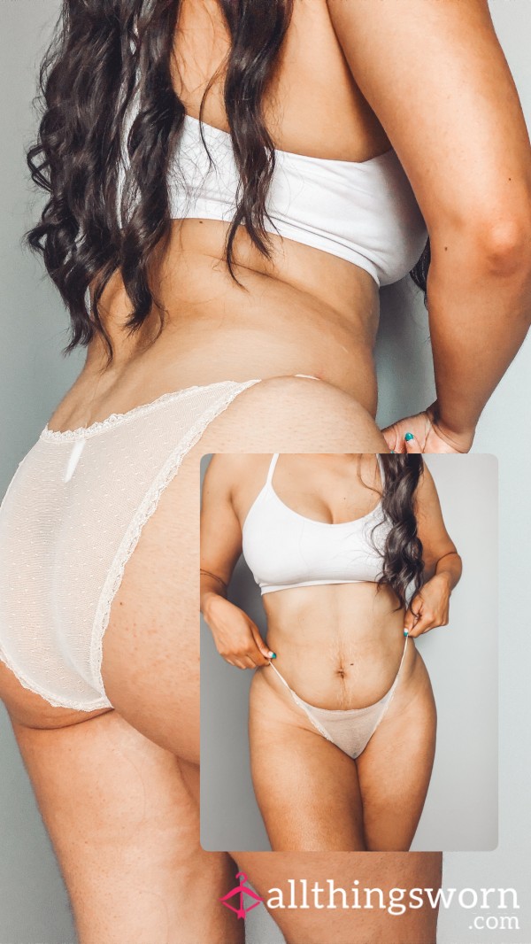 Nude Fullback Mesh Panties