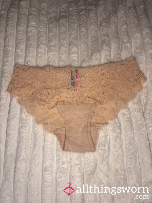 Nude Lace Bikini Panties