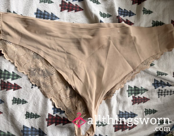 Nude Lace Hamper Panty SUPER SMELLY
