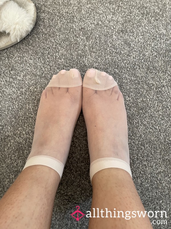 Nude Nylon Pop Socks