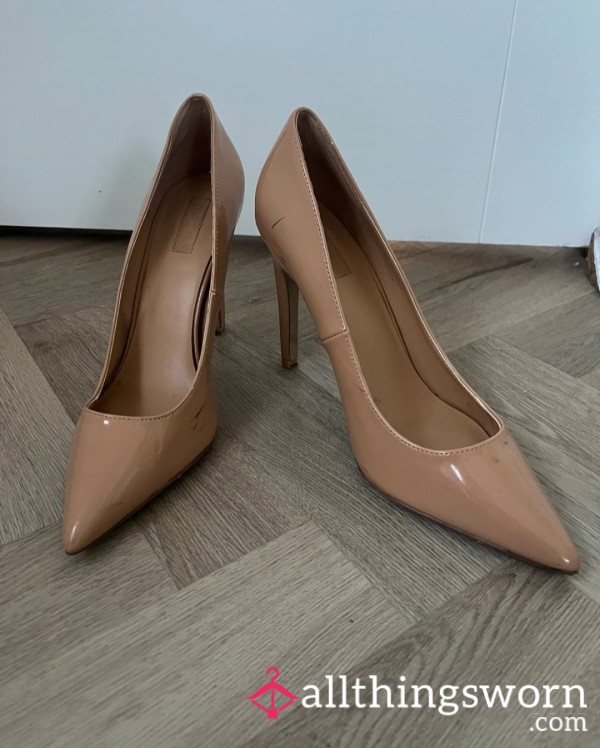 Nude Patent Heels 👠