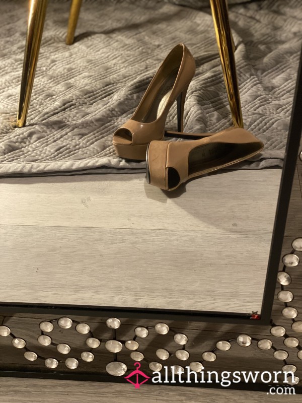 Nude, Platform, Dancing Shoes