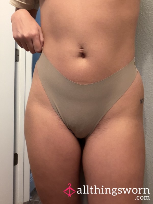 Nude Seamless Cheeky Thong