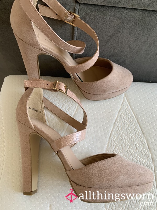 Nude Strappy Heels