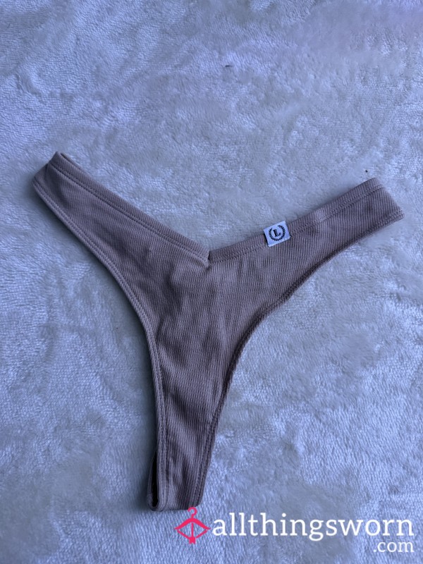 Nude Thong Worn