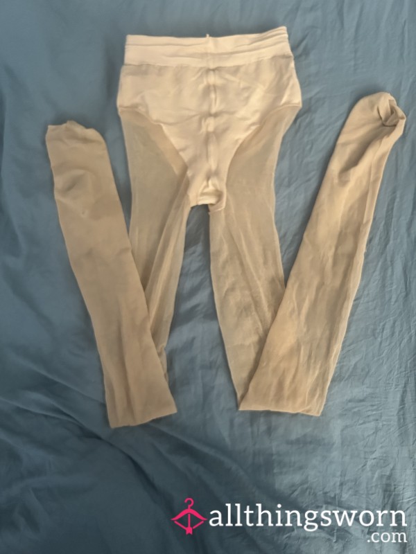 Nude Tights Worn, Laddered