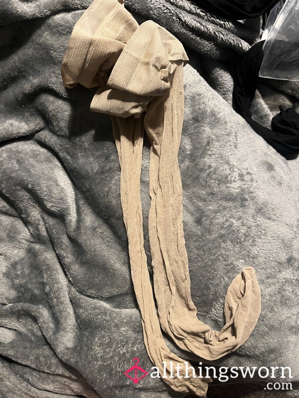 Nude Well Worn Stockings