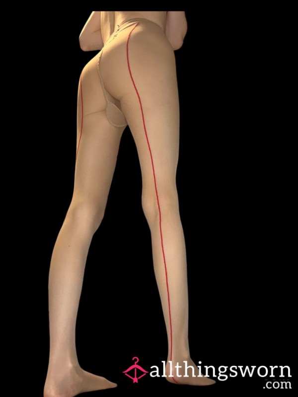 Nude With Red Lining Bluebella Pantyhose