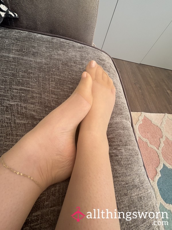 Nude/tan Pantyhose/tights - Cotton Gusset
