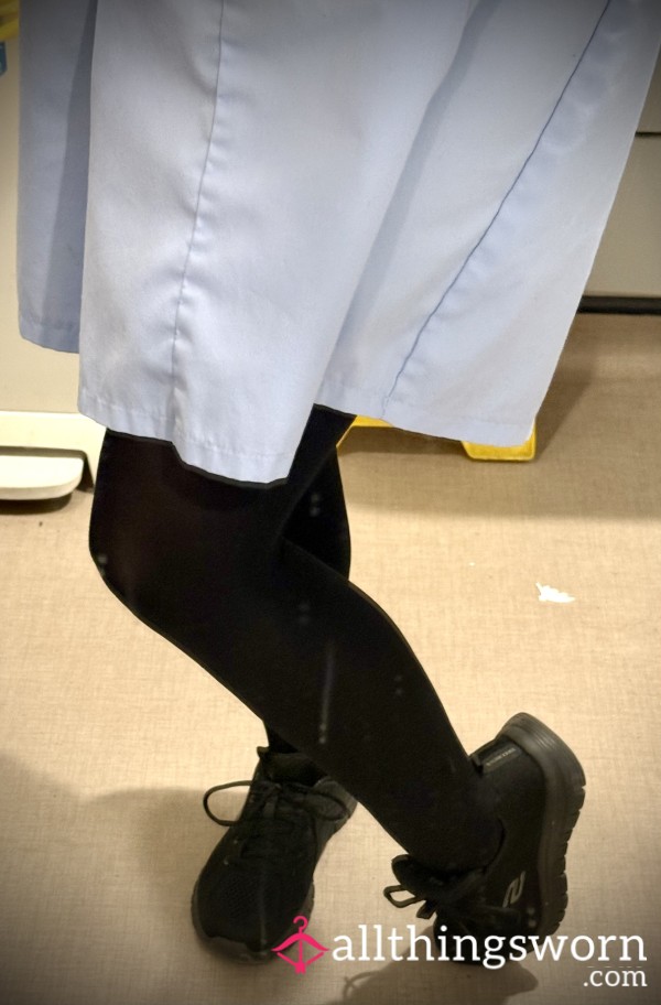 Nurse On Night Shift – 12 Hour Worn Black Tights