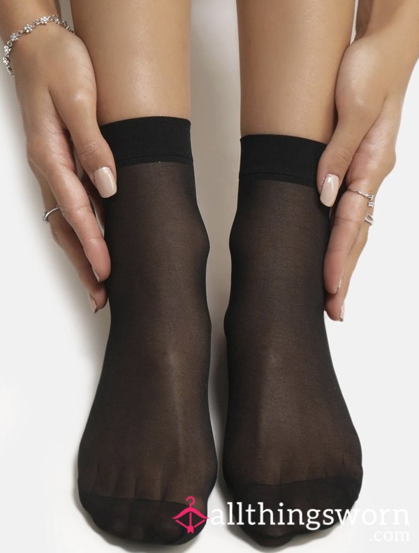 Nylon Ankle Socks 🖤