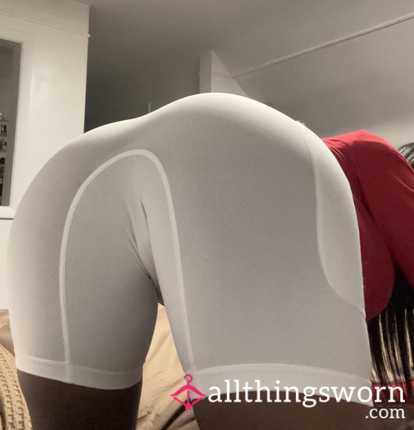 Nylon Biker Shorts| White|Black|Tan Color