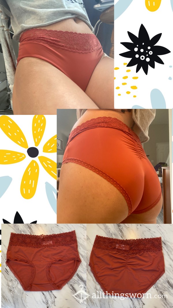 Nylon Full Coverage Panties 🧡🍑