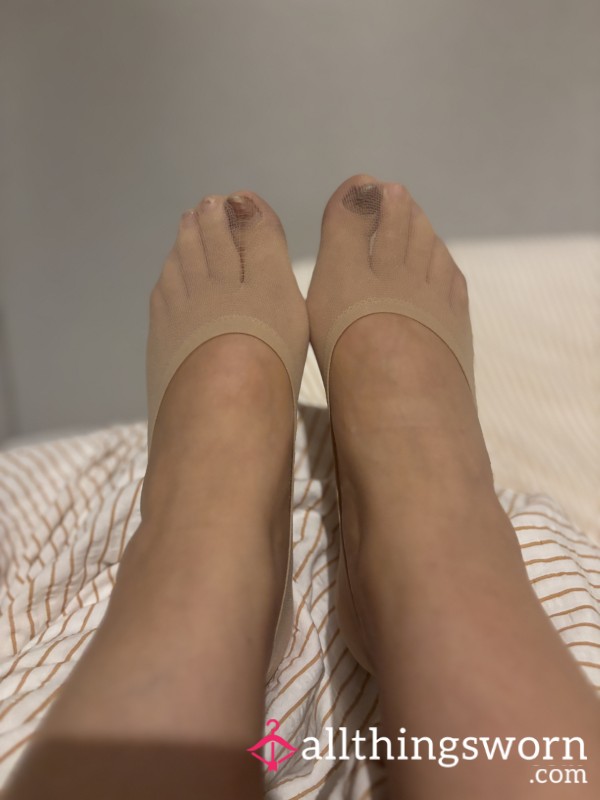 Nylon Nude Pop Socks