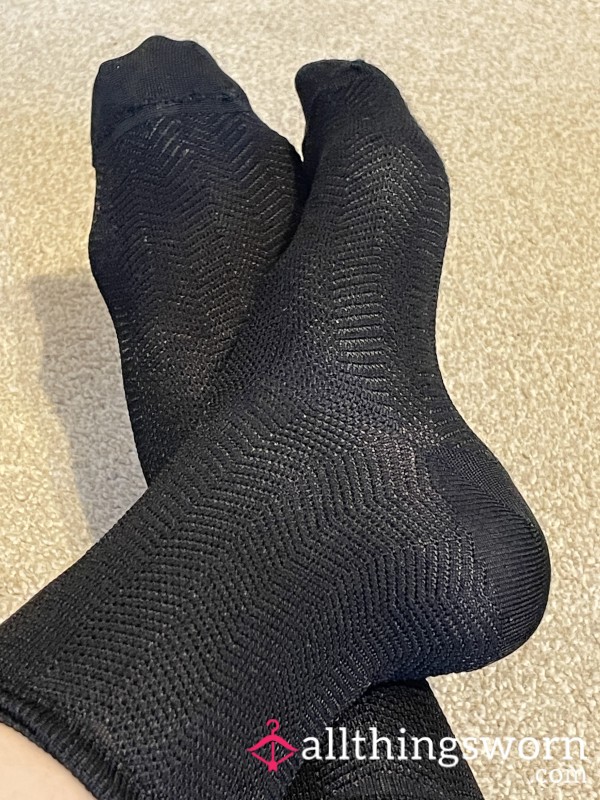 Nylon Pantyhose Style Black Socks 24 Hours Wear