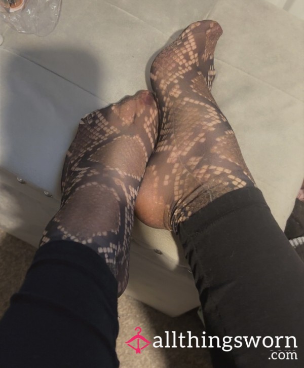 Nylon Snake 🐍 Print Socks