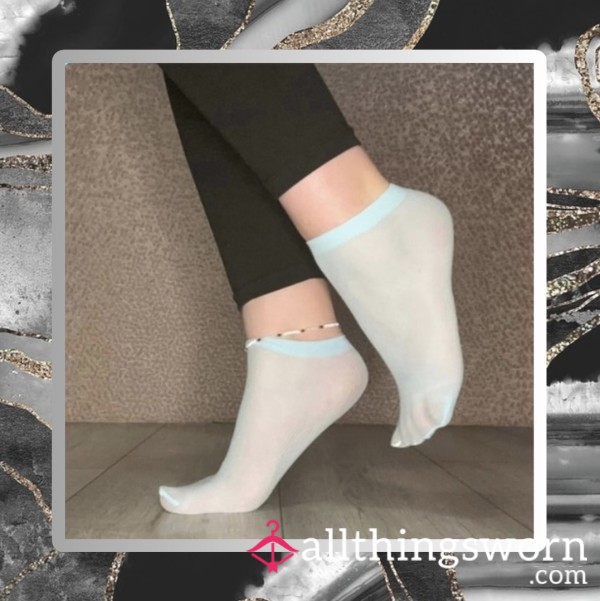 Blue Nylon Socks (48hr Custom Wear)