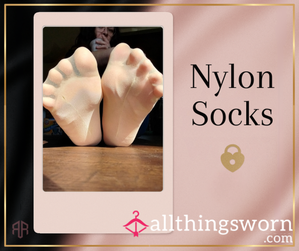 Worn Nylon Socks – 24HR Scented Feet, Sheer & Steamy