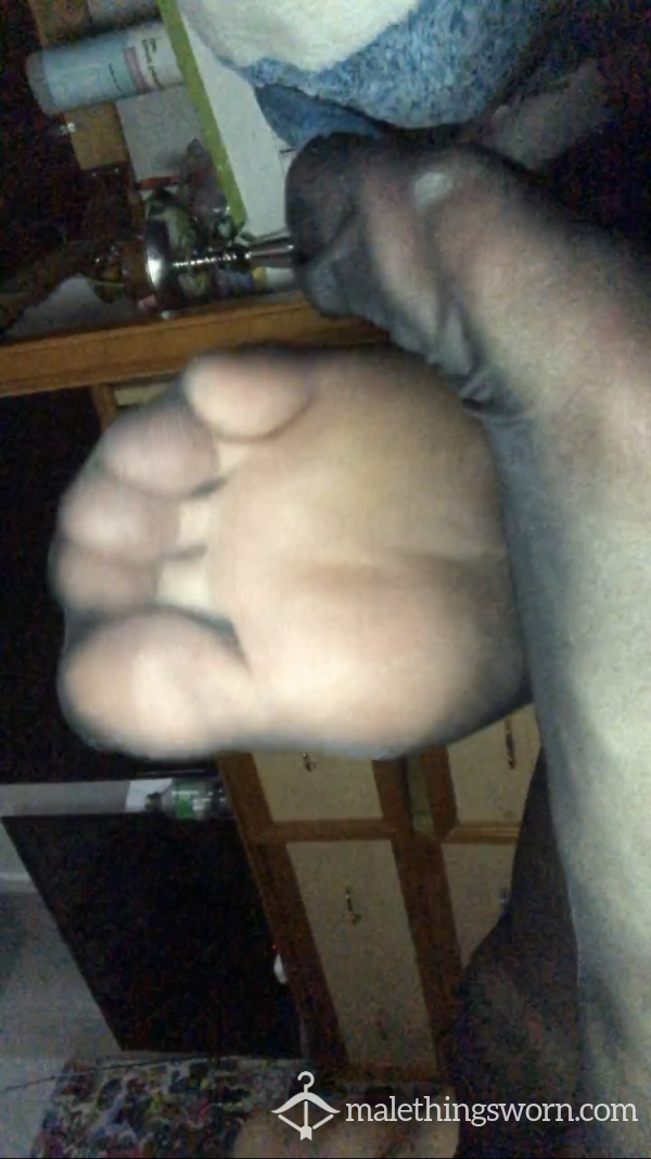 Nylon Sole Tease