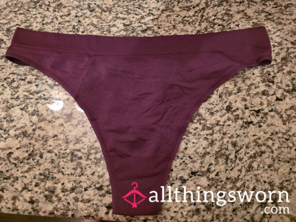 Purple Nylon Thong (Plus Size)