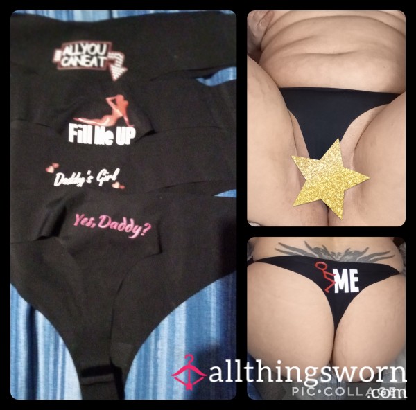 Nylon Thongs With Words