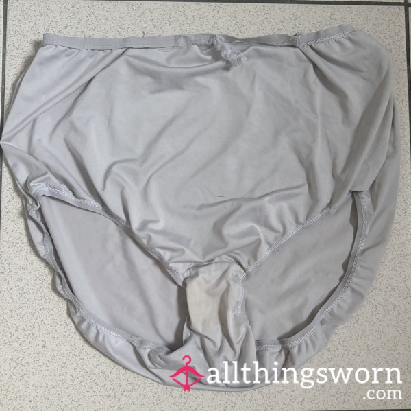 Nylon White Panties