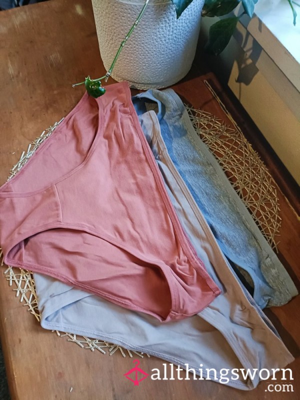 NZ ONLY Worn And Stuffed Cotton Panties