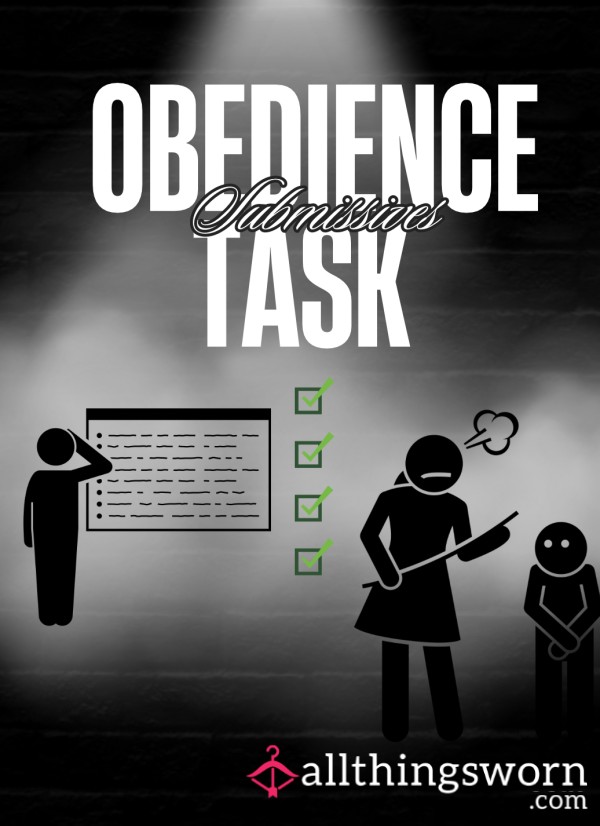 🔐 OBEDIENCE TASK BUNDLE For My Submissives