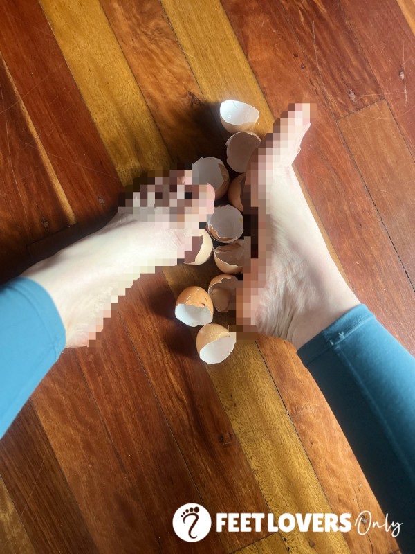 Obey & Pay: Eggshell Crush Photo Set 🥚👣