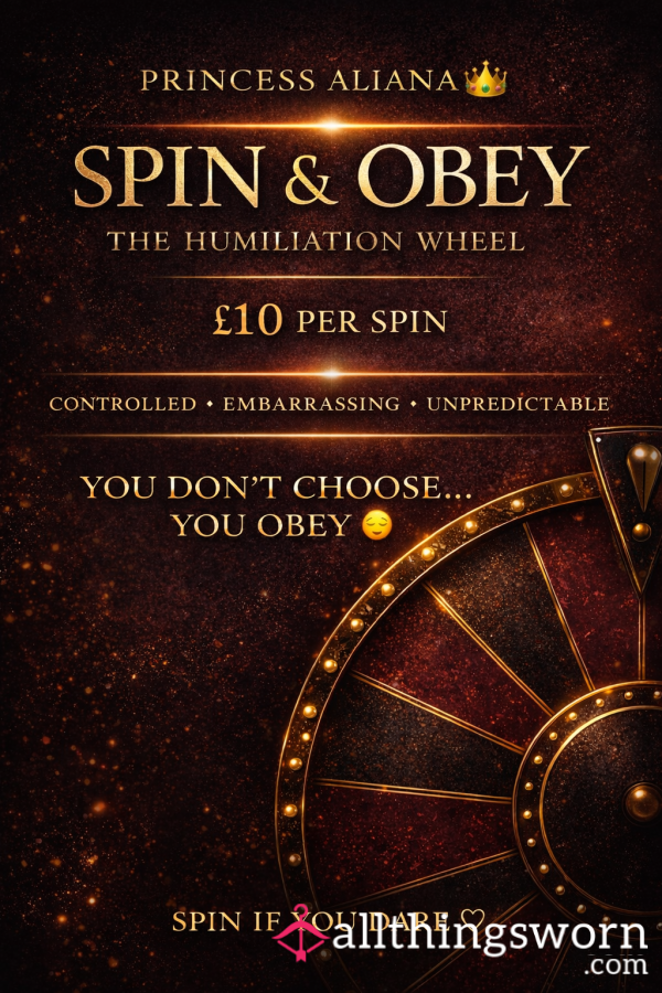 Obey The Wheel - Humiliation Tasks Chosen Specially By ME