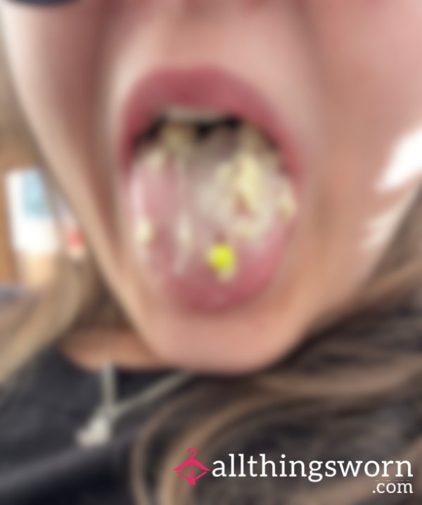 Obnoxiously Eating A Block Of Cheese And Sticking My Dirty Tongue Out At You 👅 🧀