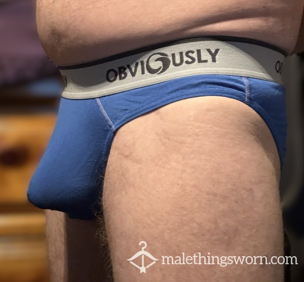 Obviously Sport Cut Briefs - Blue - Size M (87)
