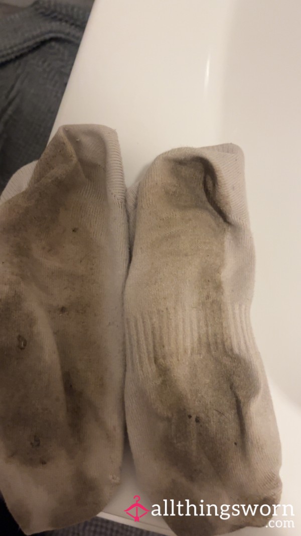 Odd White Sweaty Socks Worn All Day