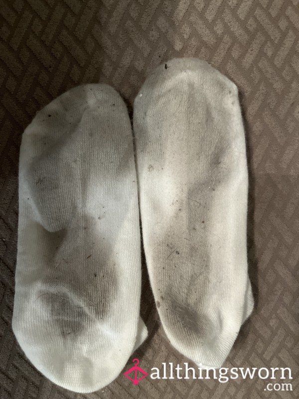 Off White Ankle Socks