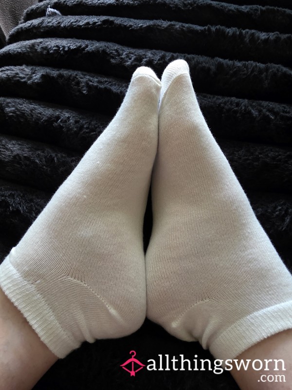 Off White Ankle Socks