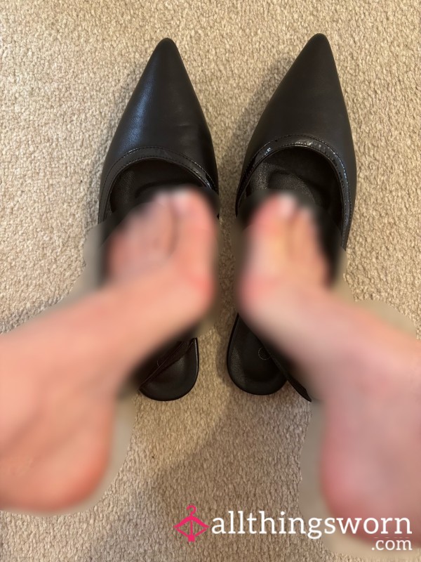 My Little Black Office Flats