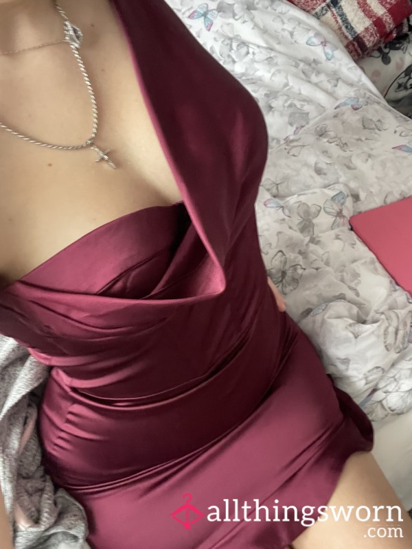 Oh Polly Burgundy Dress