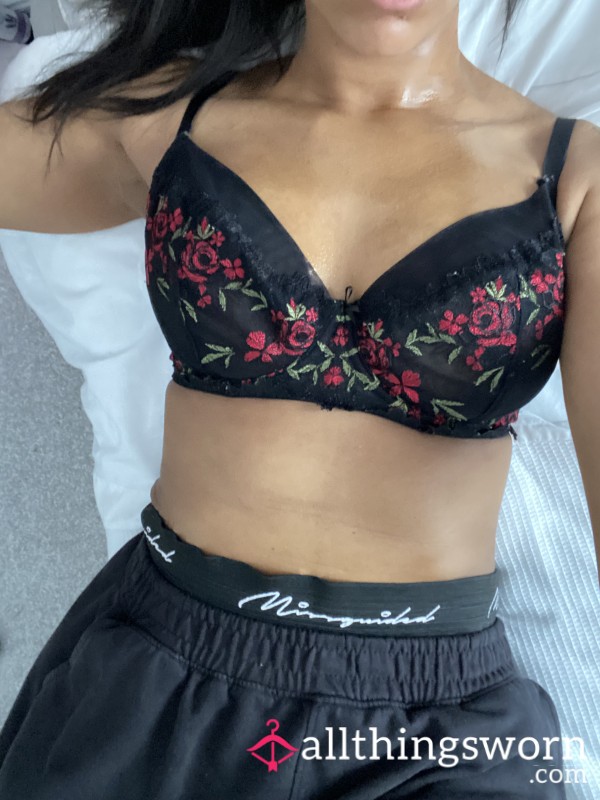 Black Lace Bra