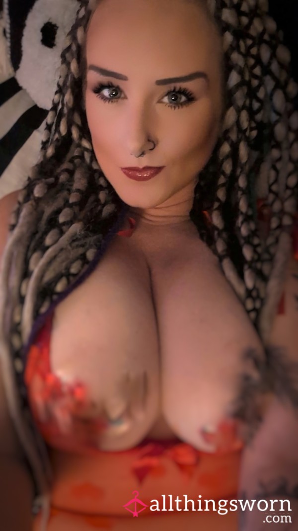 Oiling My Perfect Pierced Tits