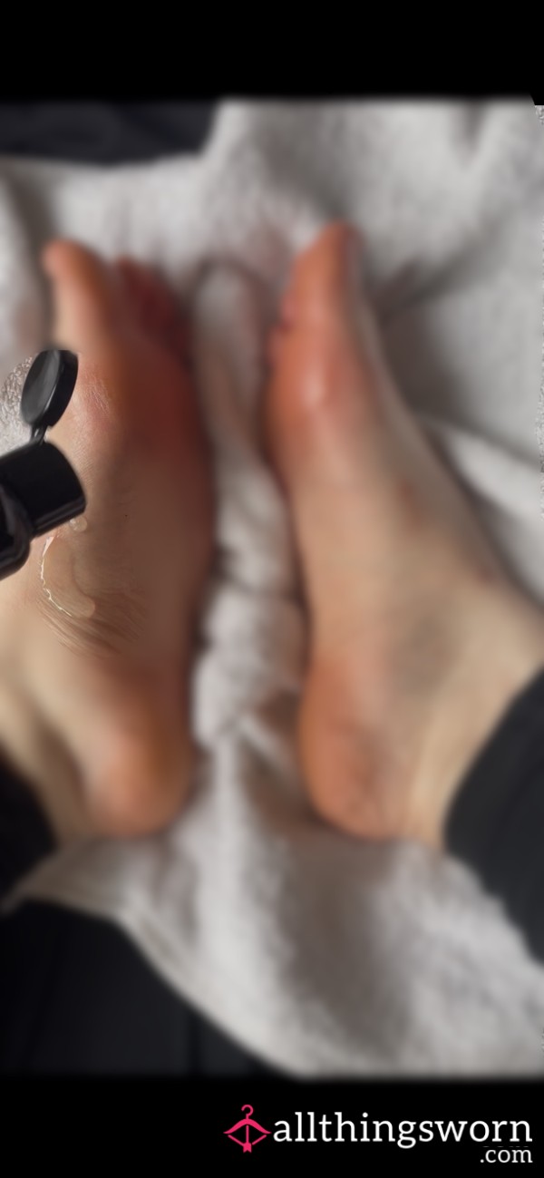 Oiling Up My Feet