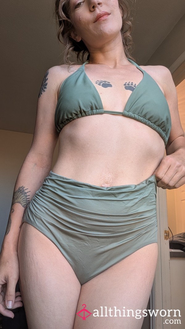 Old Bikini Swimsuit With Stain
