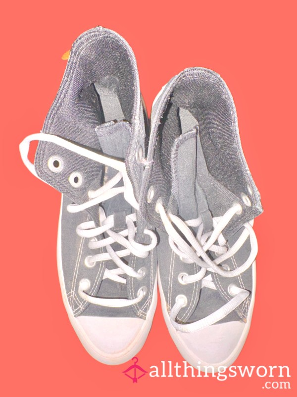 Old Black Converse Sneakers Shoes