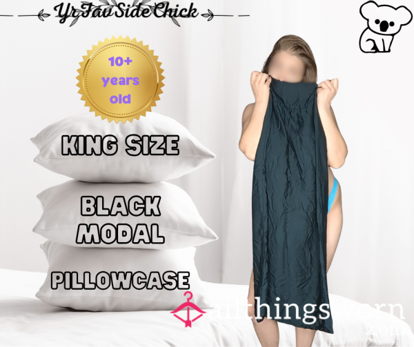 Old Black Pillowcase