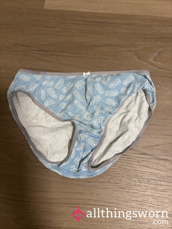Old Blue Cotton Panties