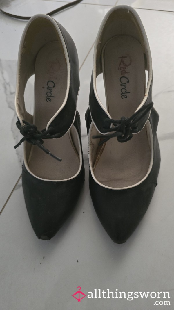 Old Broken Black Heels