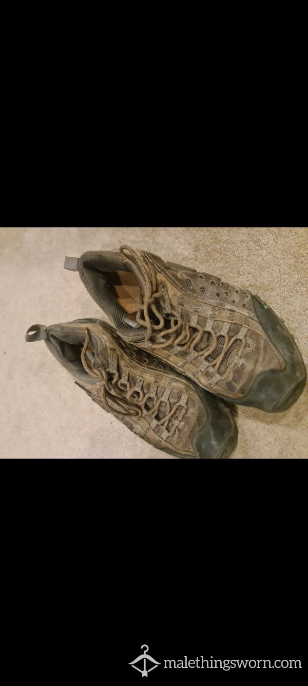 Old Brown Climbing Boots